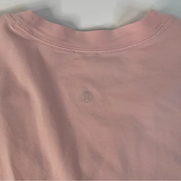 Lululemon V Neck T-Shirt Pink Mist Oversized XXXL - Picture 5 of 9